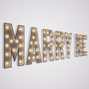 Led Metal Marquee Letter "MARRY ME" 4ft,3ft,2ft Tall