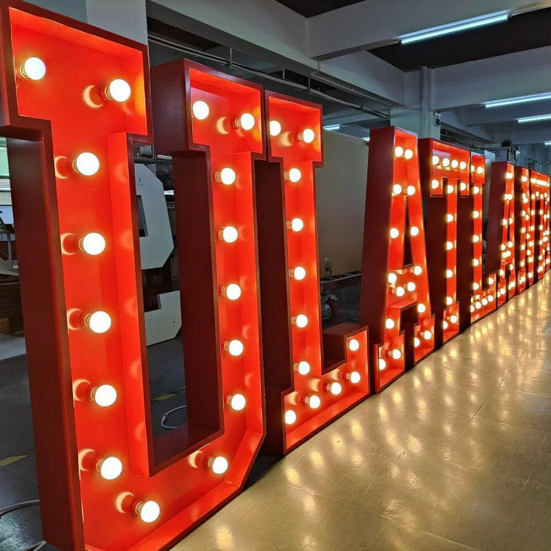 Custom 5FT/4FT/3FT/2FT Wedding/Party Large Changing Color Led Letter Sign - VINTAGE SIGN