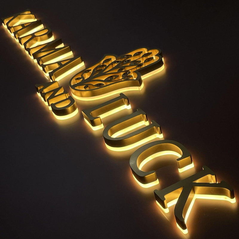 Custom LED metal backlight digital letter signs - VINTAGE SIGN