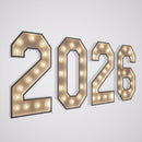 Led Metal Marquee Letter "2026" 4ft,3ft,2ft Tall