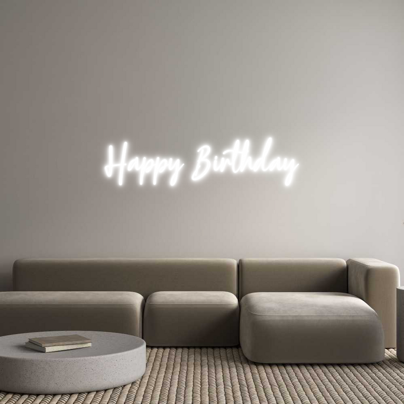 Custom Neon: Happy Birthday