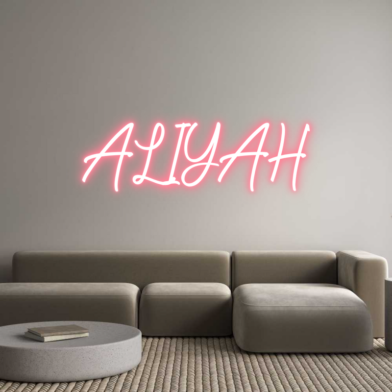 Custom Neon: ALIYAH