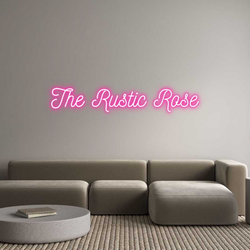 Custom Neon: The Rustic Rose