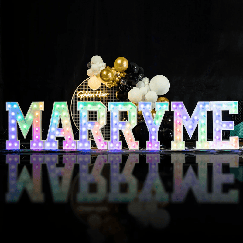 Custom 5FT/4FT/3FT/2FT Wedding/Party Large Changing Color Led Letter Sign - VINTAGE SIGN