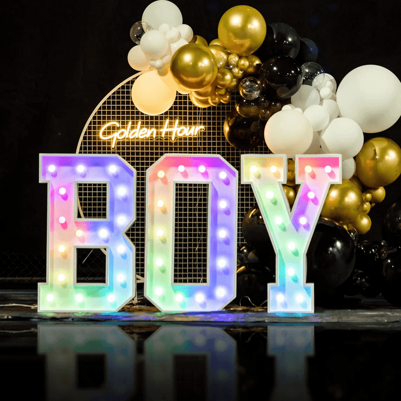 Custom 5FT/4FT/3FT/2FT Wedding/Party Large Changing Color Led Letter Sign - VINTAGE SIGN