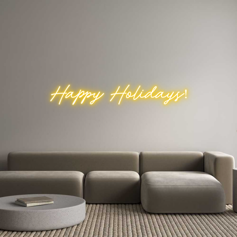 Custom Neon: Happy Holidays!