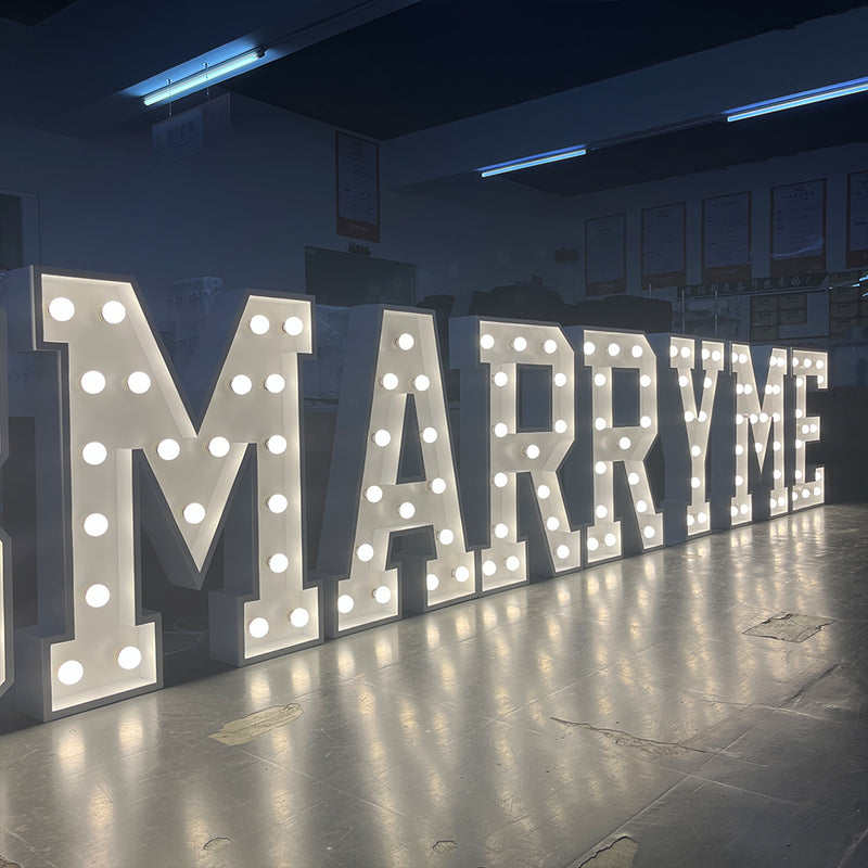 Metal Marquee"MARRY ME"