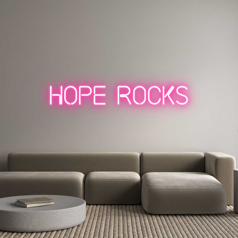 Custom Neon: Hope Rocks