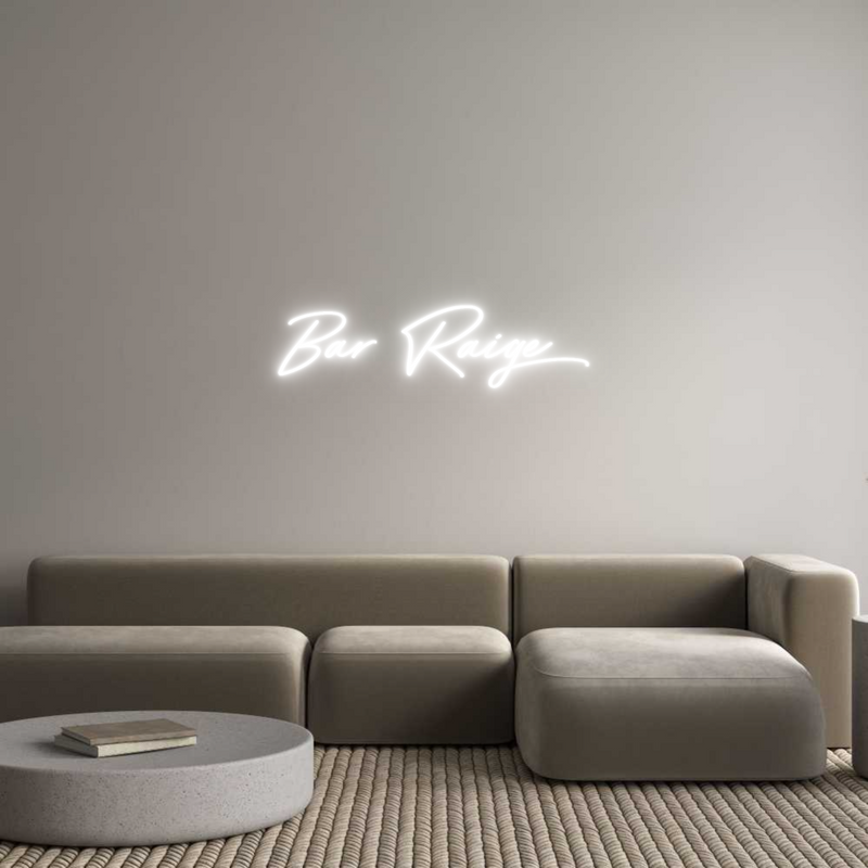 Custom Neon: Bar Raige