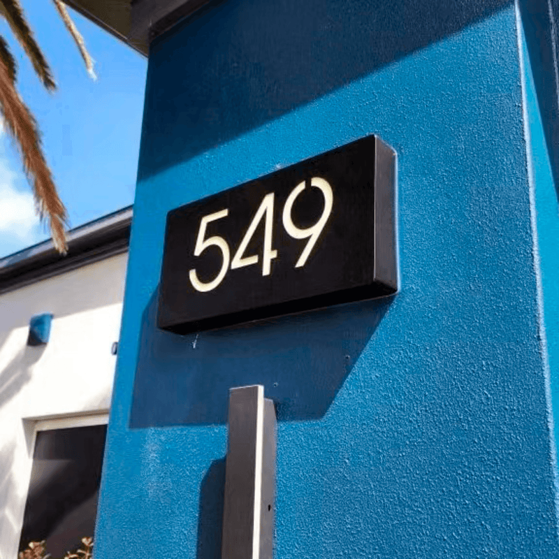 Custom Personalized Address Number Place,LED Number Lights Custom MetaNumber,House Decoration,Modern House Number,Black Mailbox MetaNumber - VINTAGE SIGN