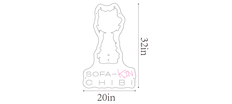 Custom Neon Sign for Sofa-Chibi