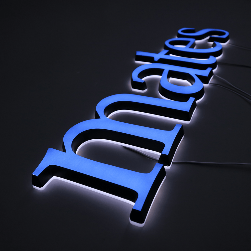 Custom LED metal backlight digital letter signs - VINTAGE SIGN