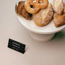 Mini Magnetic Price Display Sign - L-Shaped Metal Countertop Board for Cafe & Retail