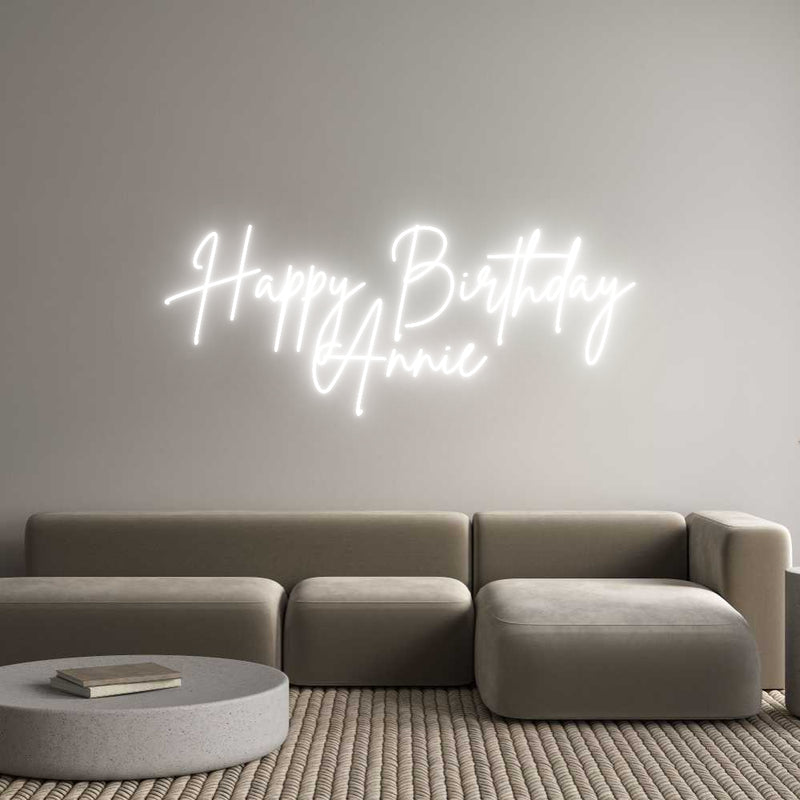 Custom Neon: Happy Birthda...