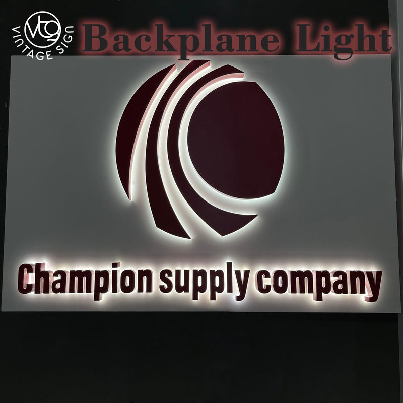 Custom LED metal backlight digital letter signs - VINTAGE SIGN