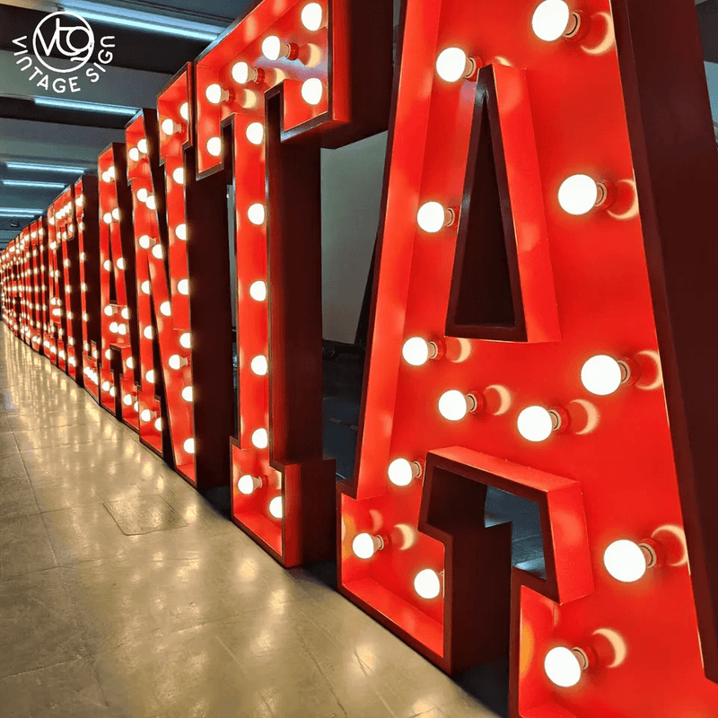 Custom 2FT/3FT/4FT Marquee Letter Lights - VINTAGE SIGN