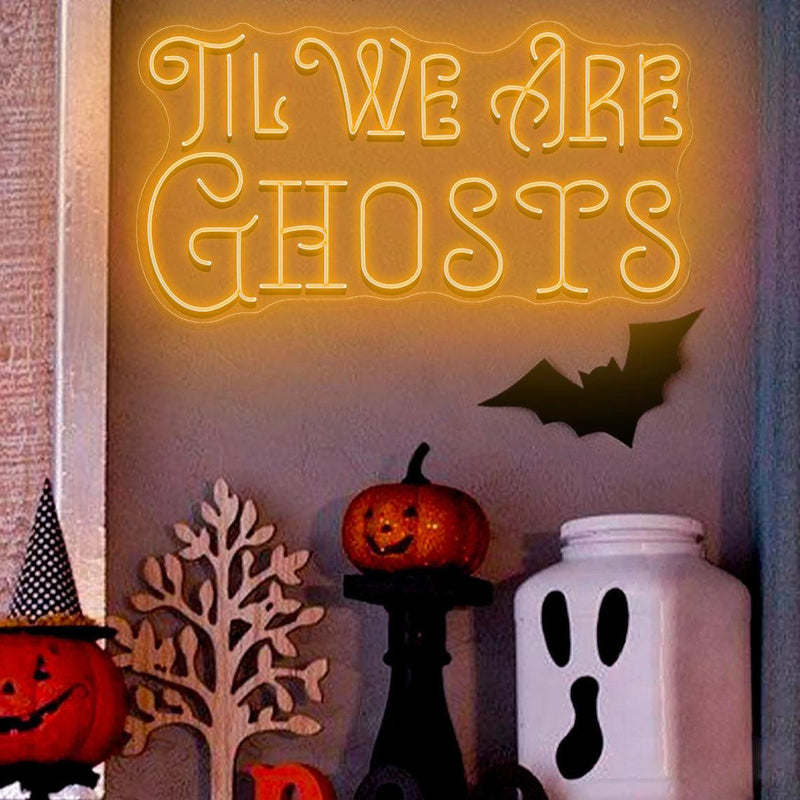 Trick Or Treat Neon Sign/ Halloween Neon Sign/ Neon Sign Battery Operated/ Halloween Decor Light up/ Halloween Home Decor/ Led Signs - VINTAGE SIGN