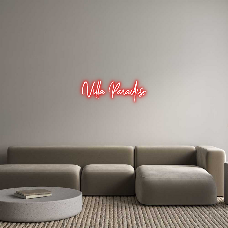 Custom Neon: Villa Paradiso