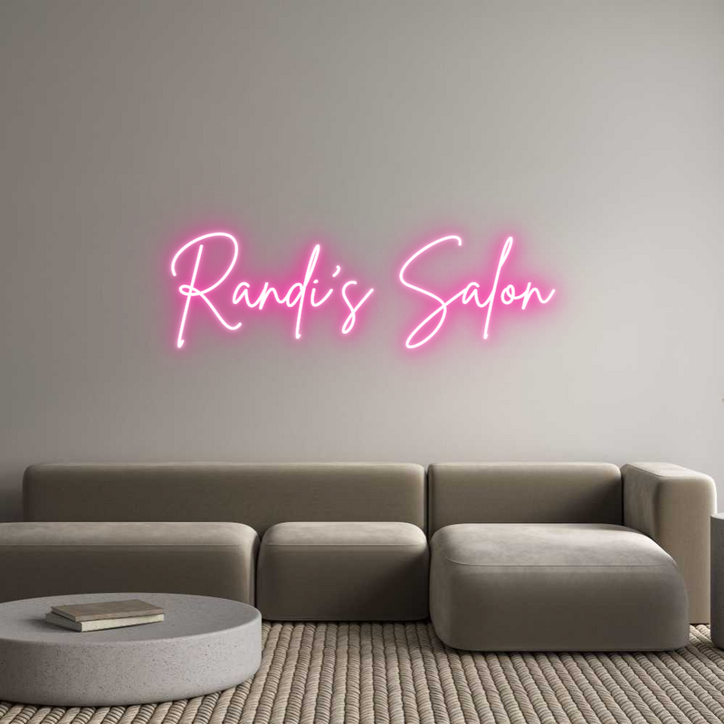 Custom Neon: Randi's Salon