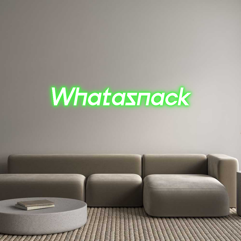 Custom Neon: Whatasnack