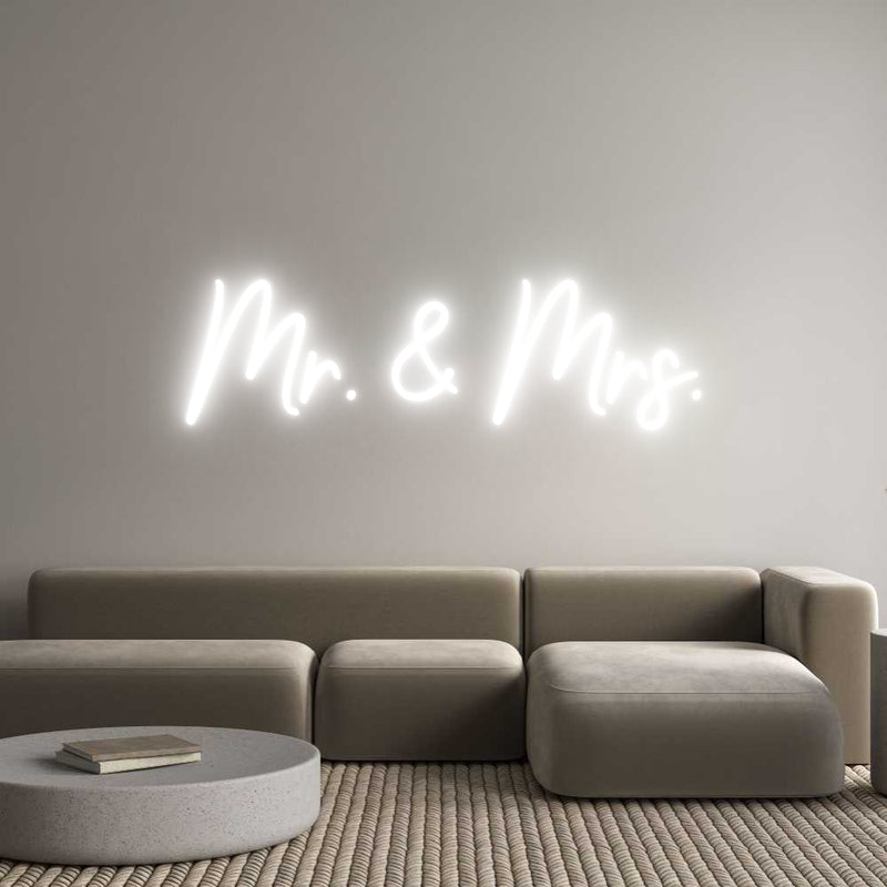 Custom Neon: Mr. & Mrs.