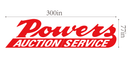 Custom Business Signage for Powers Auction Service - VINTAGE SIGN