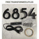 Custom LED Backlit House Number - VINTAGE SIGN