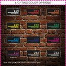 Custom Led House Number Light Box,LED Number Plaque,PersonalizedAddress Plaque,LED Light Boxllluminated House Sign,Address NumberSign,Door Sign - VINTAGE SIGN