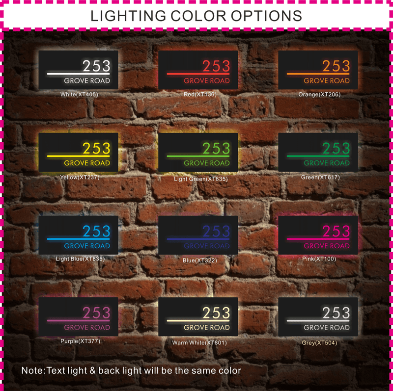 Custom Led House Number Light Box,LED Number Plaque,PersonalizedAddress Plaque,LED Light Boxllluminated House Sign,Address NumberSign,Door Sign - VINTAGE SIGN