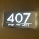 Custom Led House Number Light Box,LED Number Plaque,PersonalizedAddress Plaque,LED Light Boxllluminated House Sign,Address NumberSign,Door Sign - VINTAGE SIGN