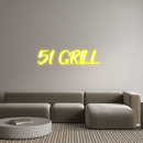 Custom Neon: 51 GRILL - VINTAGE SIGN