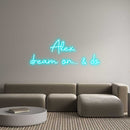 Custom Neon: Alex, dream... - VINTAGE SIGN