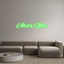 Custom Neon: Alex's Office - VINTAGE SIGN