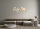 Custom Neon: Baby Patel - VINTAGE SIGN