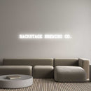 Custom Neon: BACKSTAGE BRE... - VINTAGE SIGN