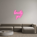 Custom Neon: beauty pie - VINTAGE SIGN
