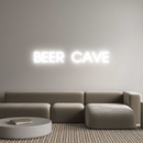 Custom Neon: BEER CAVE - VINTAGE SIGN