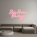 Custom Neon: BigBrow Energy - VINTAGE SIGN