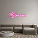 Custom Neon: Blue moon - VINTAGE SIGN