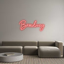 Custom Neon: Broadway - VINTAGE SIGN