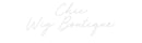 Custom Neon: Chic Wig Bo... - VINTAGE SIGN