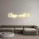 Custom Neon: Choppo world ... - VINTAGE SIGN