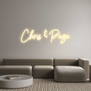 Custom Neon: Chris & Page - VINTAGE SIGN