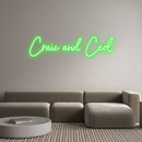 Custom Neon: Craic and Ceól - VINTAGE SIGN