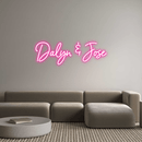 Custom Neon: Dalyn & Jose - VINTAGE SIGN