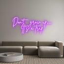 Custom Neon: Don’t grow up... - VINTAGE SIGN