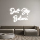 Custom Neon: Don't Stop ... - VINTAGE SIGN