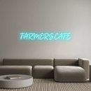 Custom Neon: FARMER'S CAFE - VINTAGE SIGN