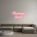 Custom Neon: Flamingo Beach - VINTAGE SIGN