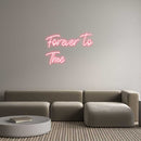 Custom Neon: Forever to T... - VINTAGE SIGN